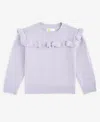 Epic Threads Toddler Girls Ruffled Metallic Sweater, Created For Macy's In Mystic Purple