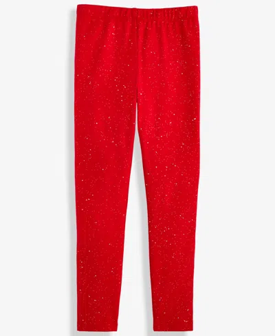 Epic Threads Babies' Toddler Girls Sparkle Leggings, Created For Macy's In Red