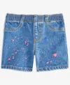 Epic Threads Toddler Girls Splatter Denim Shorts, Exclusively At Macy's