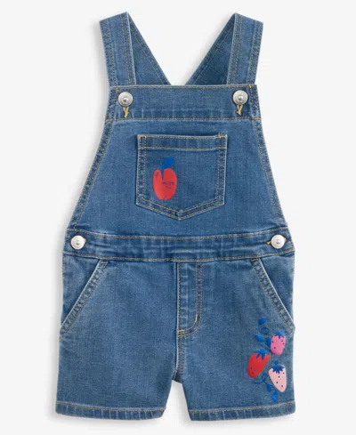 Epic Threads Babies' Toddler Girls Tally Denim Shortall, Exclusively At Macy's In Tally Wash