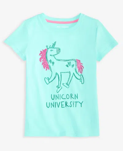 Epic Threads Babies' Toddler Girls Unicorn University Graphic T-shirt, Exclusively At Macy's In Blue