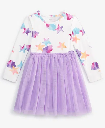 Epic Threads Babies' Toddler Girls Watercolor Tutu Dress, Exclusively At Macy's In Angel Whit