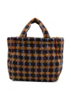 Epice Check-pattern Quilted Tote Bag In Multi