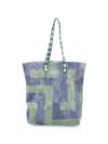 Epice Geometric-print Mesh Shoulder Bag In Multi