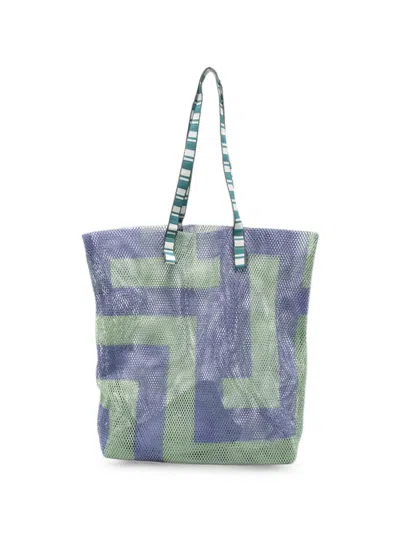 Epice Geometric-print Mesh Shoulder Bag In Multi