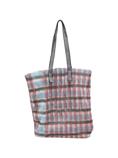 Epice Kanpur Striped-handle Shoulder Bag In Red