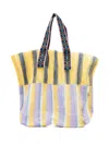 Epice Kanpur Striped Mesh Tote Bag