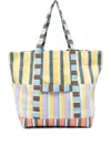 Epice Medium Striped Panelled Tote Bag
