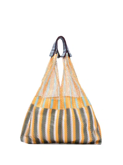 Epice Mesh Shoulder Bag In Orange
