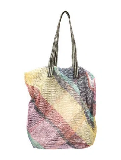 Pre-owned Epice Mesh Tote In White