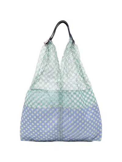 Epice Net-print Tote Bag In Green