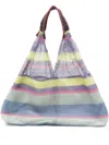 Epice Small Elziver 2510 Striped Mesh Tote Bag