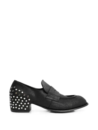 Epice Thelma Rivet-embellished Loafers In Black