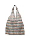 Epice Udaipur Check-pattern Tote Bag In Orange