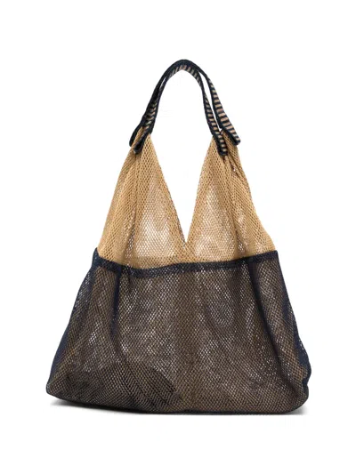 Epice Udaipur Mesh Shoulder Bag In Brown
