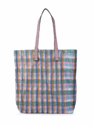 Epice Women's Grande 90s Dream Tote Bag In Pink Plaid In Multi