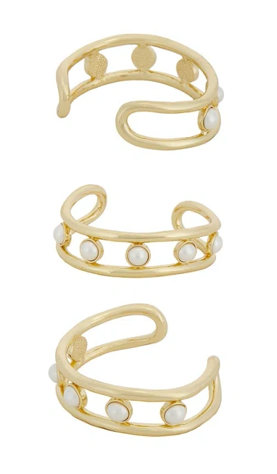 Epifene Arm Cuff Set Of 2 In Gold
