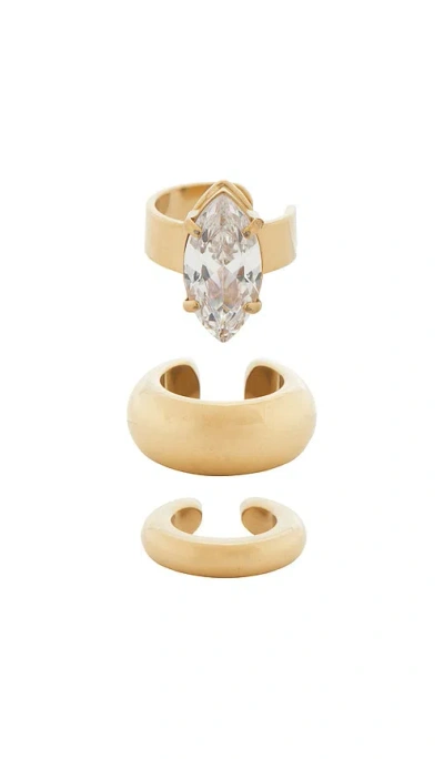 Epifene Earcuff Set Of 3 In Gold