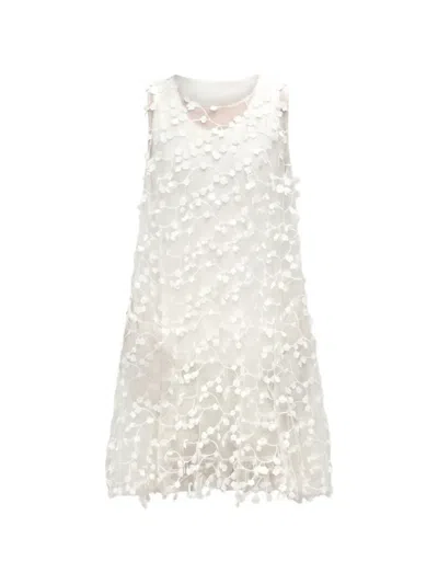 Epingler Embroidered Jacquard Mini Dress In Yellow