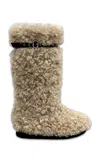 Epingler Fofo Fur Knee Boots In Neutral