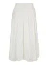 Epingler White Skirt With Balloon Design And Pleated Details In White