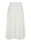 Epingler White Skirt With Balloon Design And Pleated Details In White