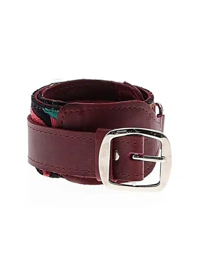 Pre-owned Epiphanie Belt In Burgundy