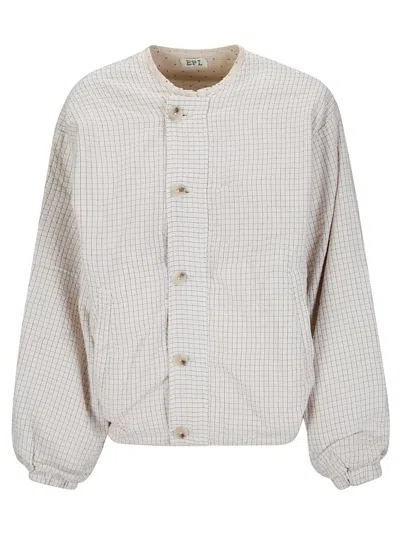 EPL CHECK COTTON BOMBER JACKET