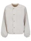 Epl Check Cotton Bomber Jacket In Neutral