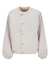 Epl Check Cotton Bomber Jacket In Neutral