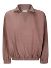 Epl Long-sleeved Cotton Sweatshirt In Brown