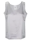 Epl Silk Tank Top In Grey