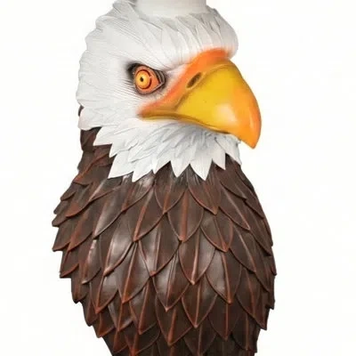Epoch Eagle Head Accent Table Animal Statue End Tables Livingroom In Brown