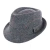 Epoch Hats Company Men's Classic Plaid Wool Fedora Hat In Grey
