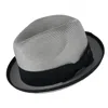 Epoch Hats Company Men's Fedora With Contrast Band And Trim In Grey