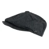 Epoch Hats Company Men's Melton Wool 8 Quarter Newsboy Cap In Grey