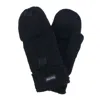 Epoch Hats Company Women's Wool Blend Winter Convertible Fingerless Glove To Mitten In Black