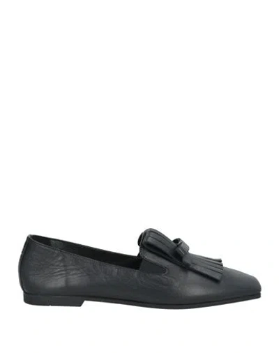 Epoche' Xi Woman Loafers Black Size 6 Leather