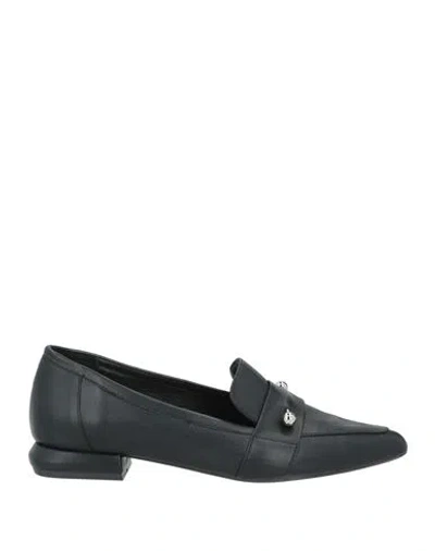 Epoche' Xi Woman Loafers Black Size 6 Leather