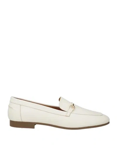 Epoche' Xi Woman Loafers Ivory Size 11 Leather In White