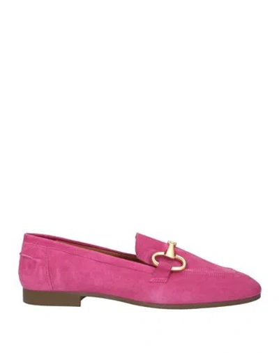 Epoche' Xi Woman Loafers Magenta Size 5 Leather