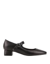 Epoche' Xi Woman Pumps Black Size 11 Leather In Black