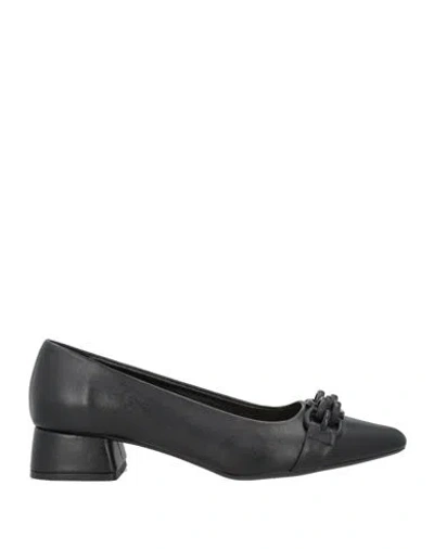 Epoche' Xi Woman Pumps Black Size 8 Leather