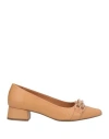Epoche' Xi Woman Pumps Camel Size 5 Leather In Beige