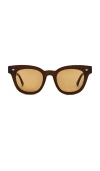 Epokhe Dylan Zero Sunglasses In Maple Polished & Brown