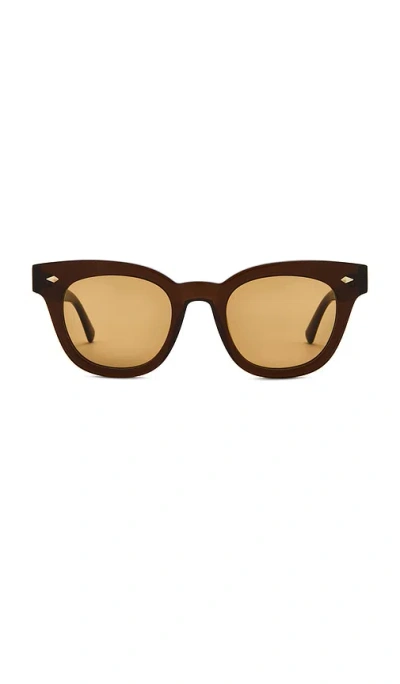 Epokhe Dylan Zero Sunglasses In Maple Polished & Brown