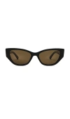 Epokhe Reprise X Jack Freestone Sunglasses In Black Polished & Bronze Amber Polarized