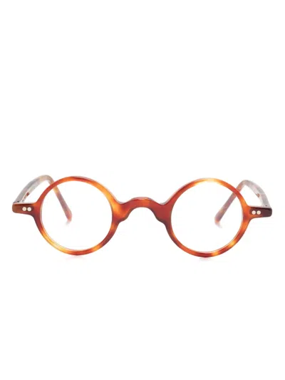 Epos Ares Round-frame Glasses In Brown