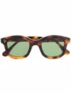 Epos Athos Square-frame Sunglasses In Braun