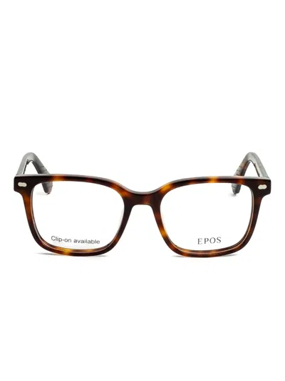 Epos Briggs Square-frame Sunglasses In Brown